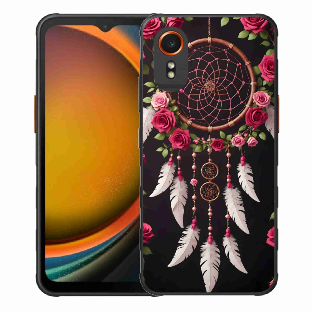 Gélový kryt mmCase na Samsung Galaxy Xcover 7 - lapač snov s ružami