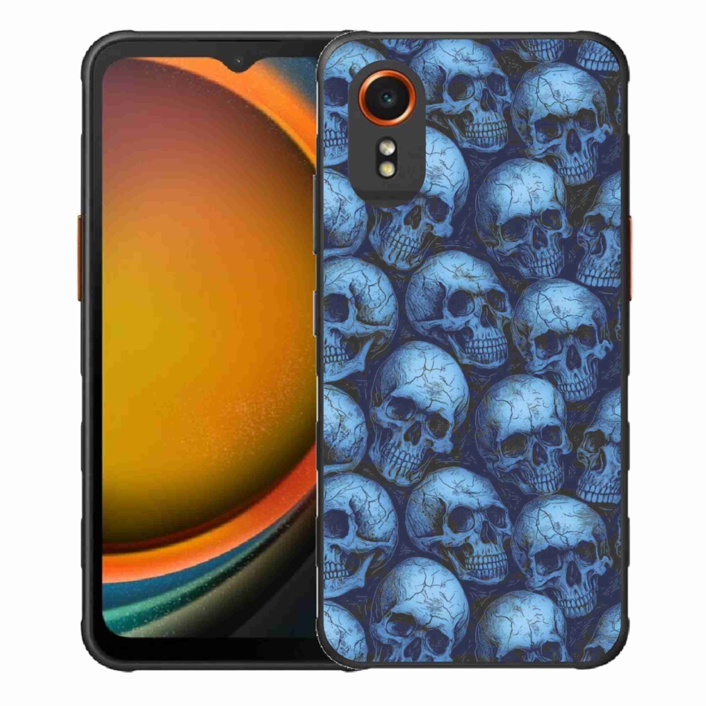 Gélový kryt mmCase na Samsung Galaxy Xcover 7 - lebky