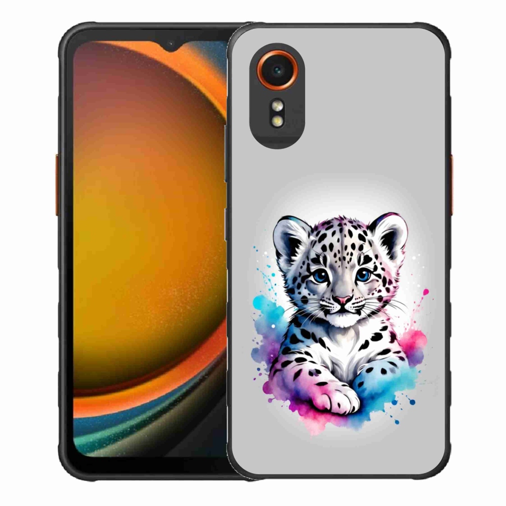Gélový kryt mmCase na Samsung Galaxy Xcover 7 - leopardej mláďa