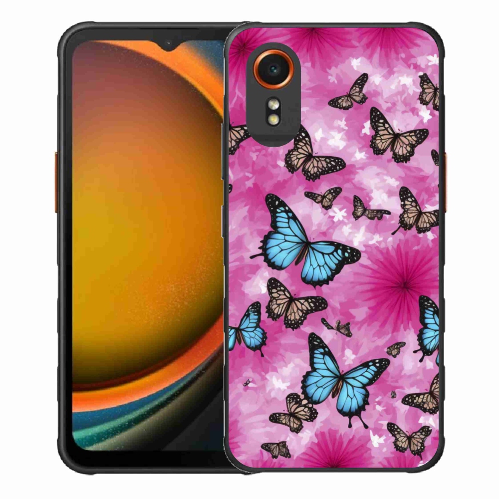 Gélový kryt mmCase na Samsung Galaxy Xcover 7 - motýlia záhrada