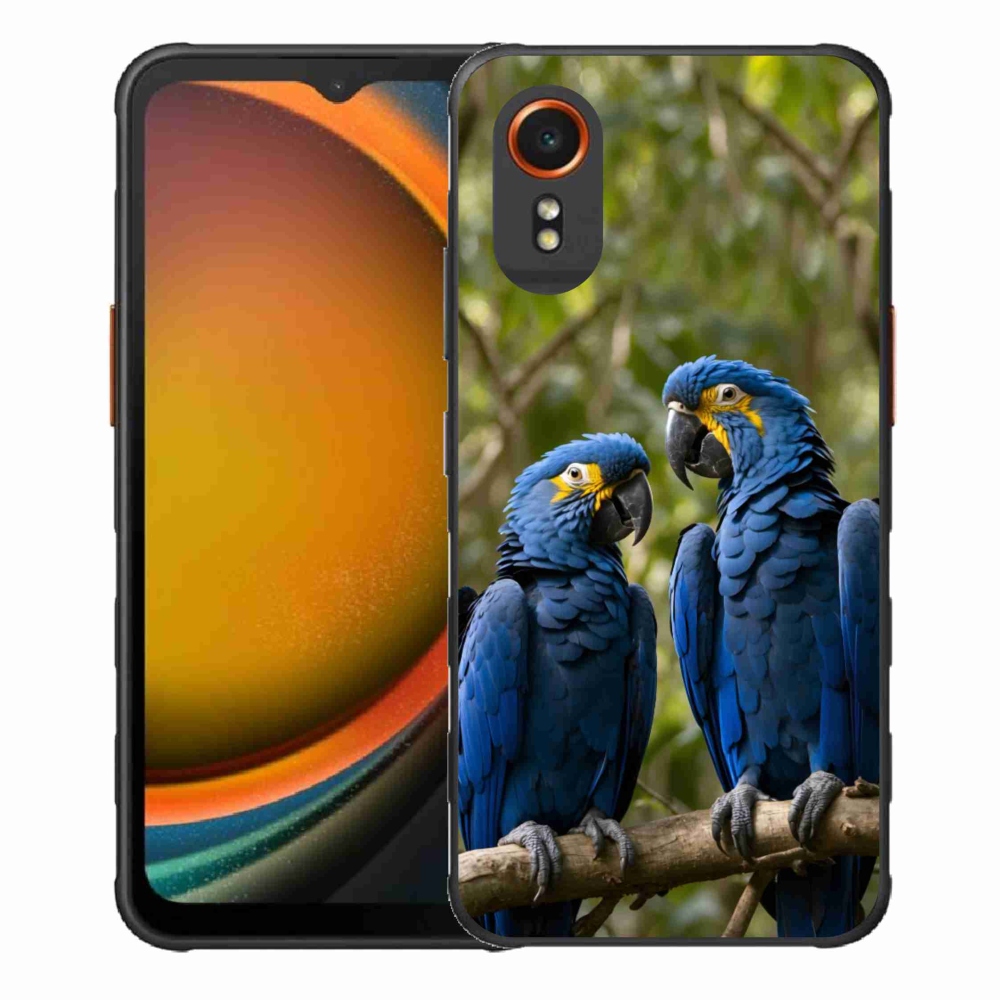 Gélový kryt mmCase na Samsung Galaxy Xcover 7 - papagájové duo