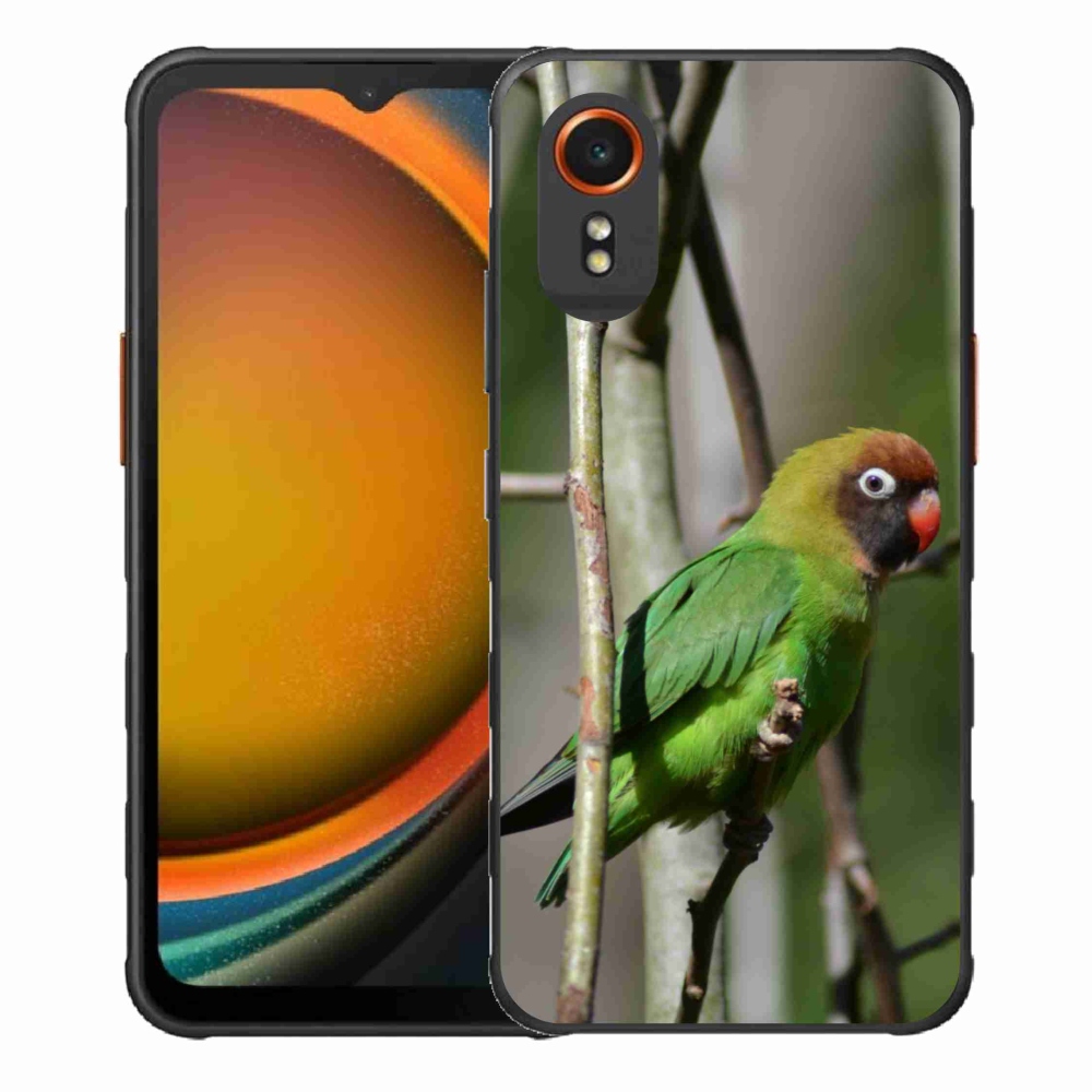 Gélový kryt mmCase na Samsung Galaxy Xcover 7 - papagáj agapornis