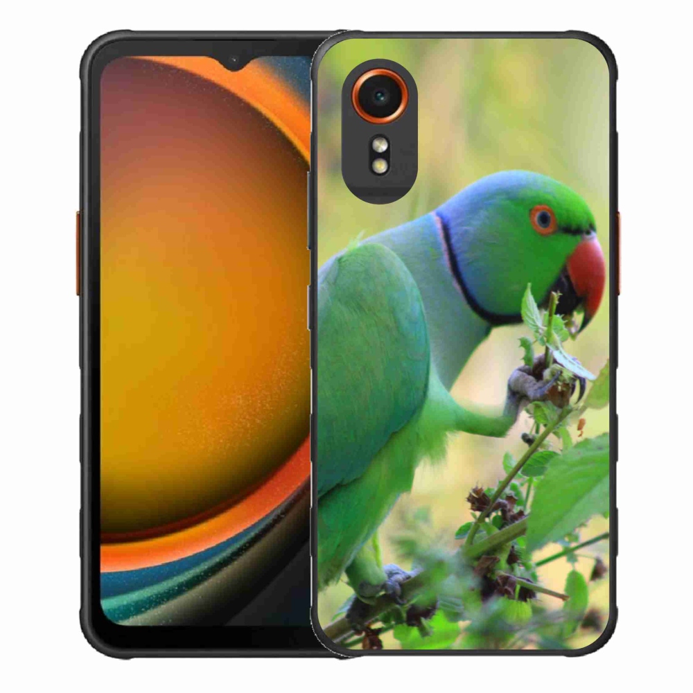 Gélový kryt mmCase na Samsung Galaxy Xcover 7 - papagáj Alexandr