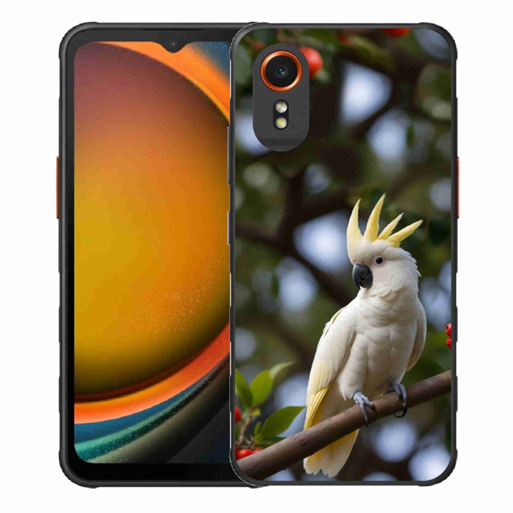 Gélový kryt mmCase na Samsung Galaxy Xcover 7 - papagáj kakadu 3
