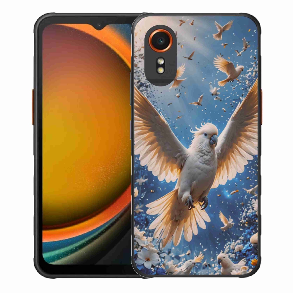 Gélový kryt mmCase na Samsung Galaxy Xcover 7 - papagáj kakadu