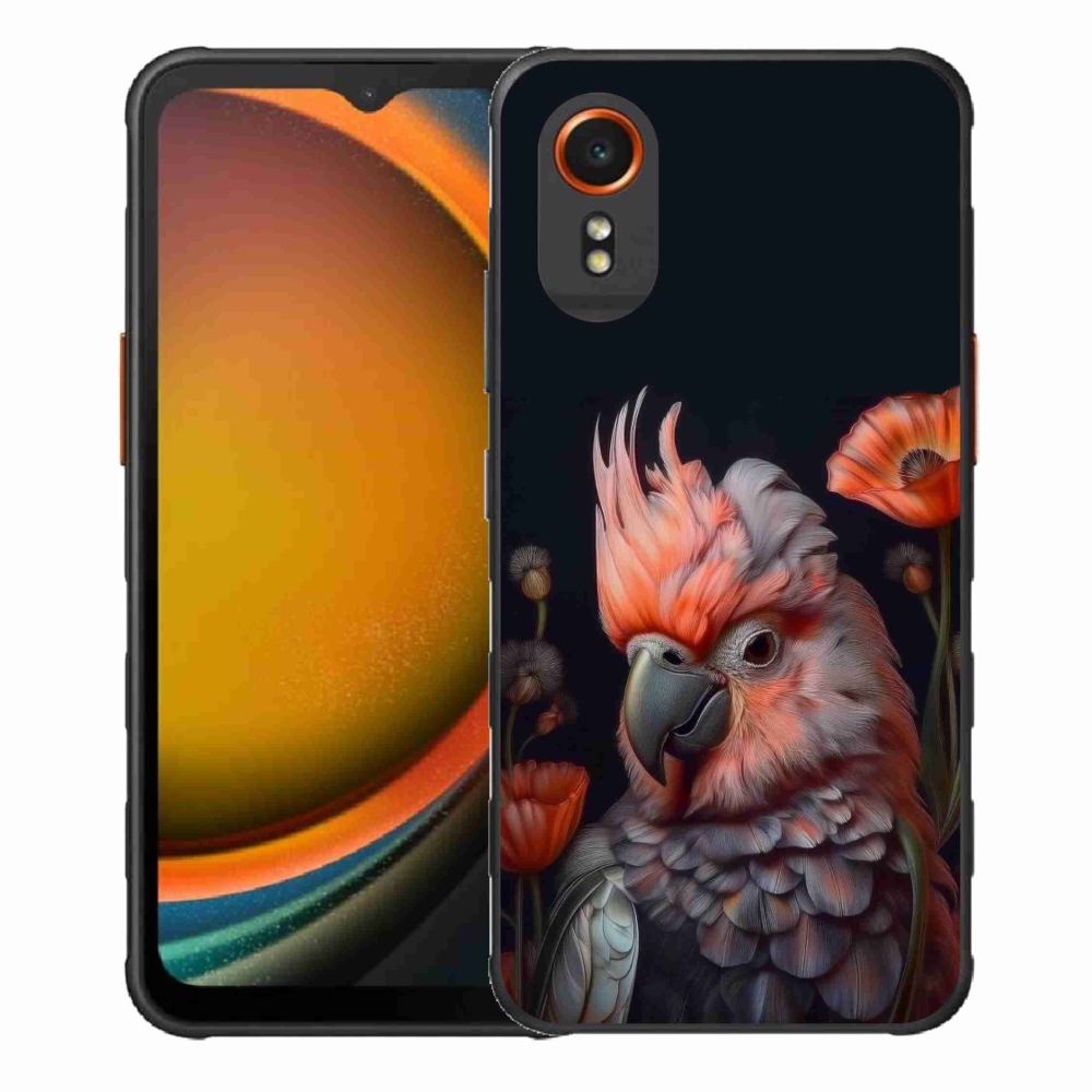 Gélový kryt mmCase na Samsung Galaxy Xcover 7 - papagáj kakadu vo farbách