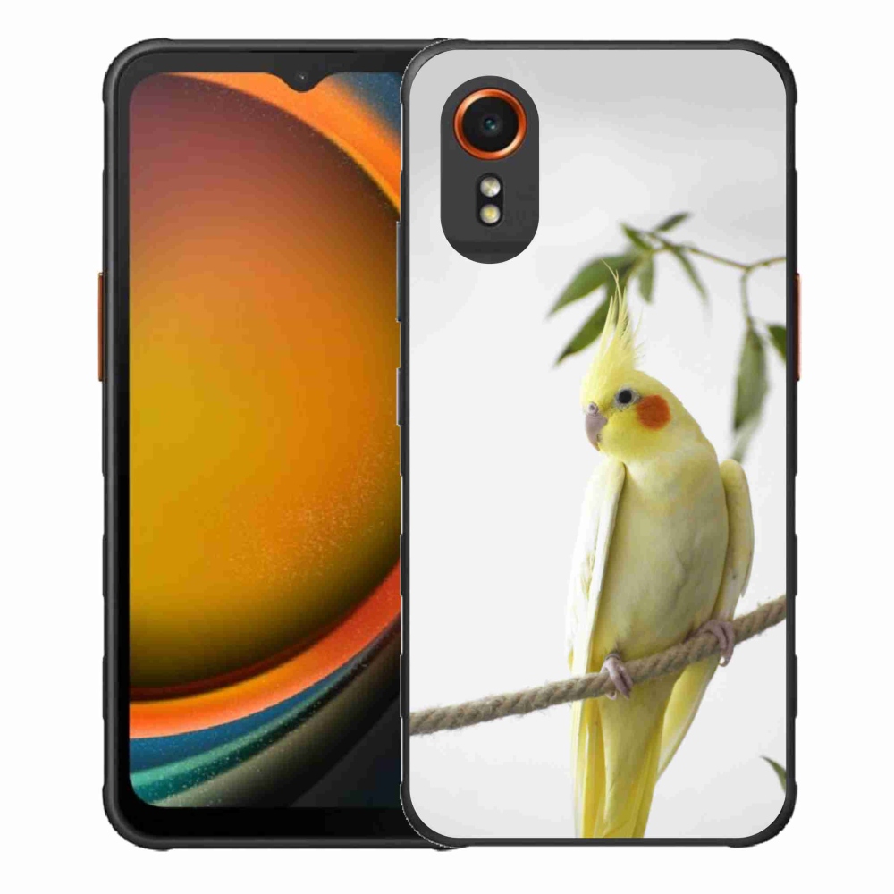 Gélový kryt mmCase na Samsung Galaxy Xcover 7 - papagáj korela chocholatá