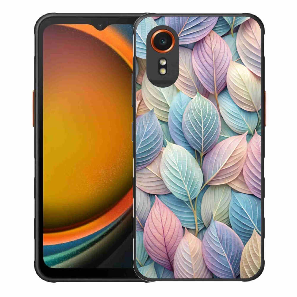 Gélový kryt mmCase na Samsung Galaxy Xcover 7 - pastelové listy