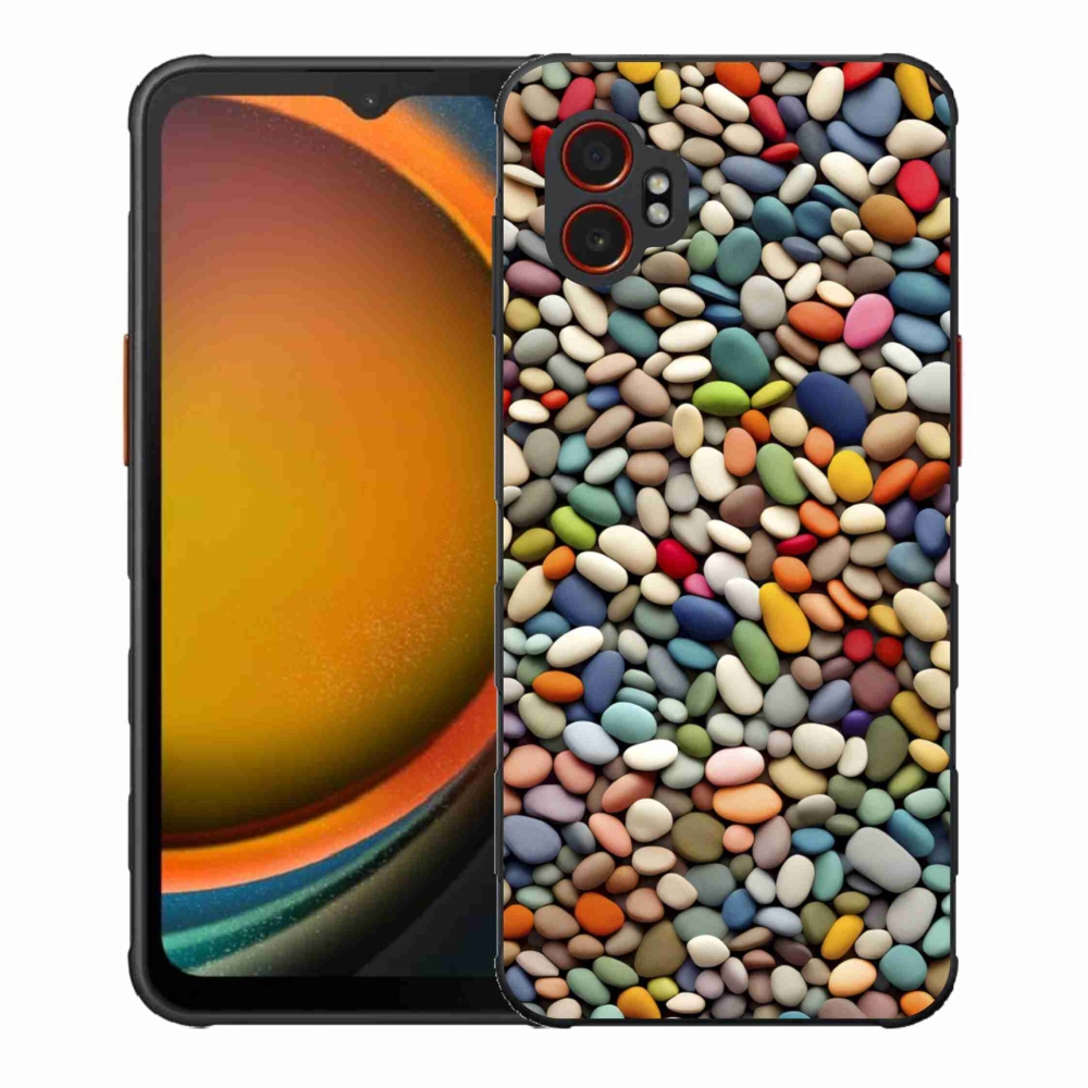Gélový kryt mmCase na Samsung Galaxy Xcover 7 Pro - farebné kamienky 2
