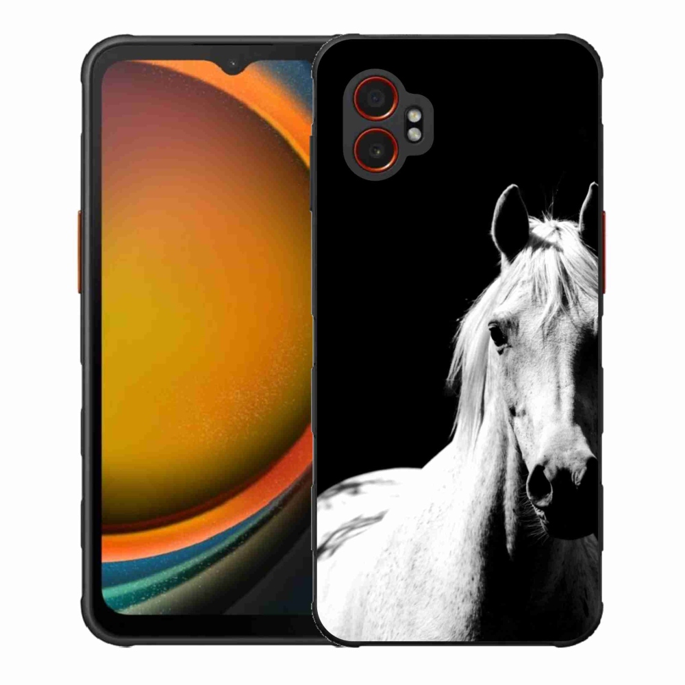 Gélový kryt mmCase na Samsung Galaxy Xcover 7 Pro - biely kôň 5