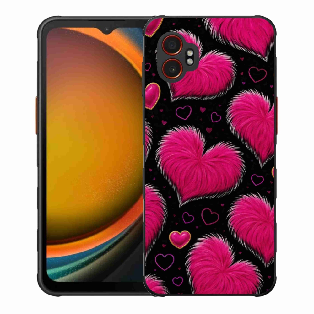 Gélový kryt mmCase na Samsung Galaxy Xcover 7 Pro - hebké srdce