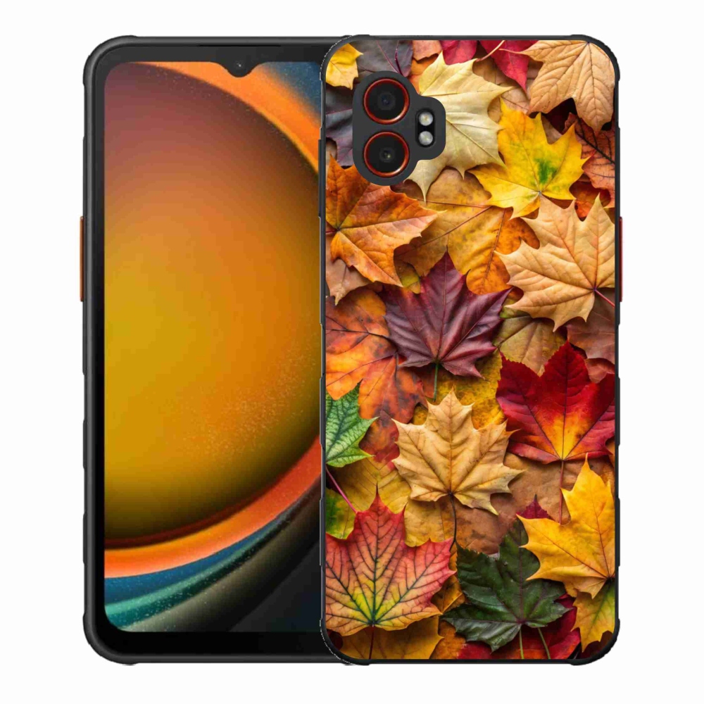Gélový kryt mmCase na Samsung Galaxy Xcover 7 Pro - javorové listy 2
