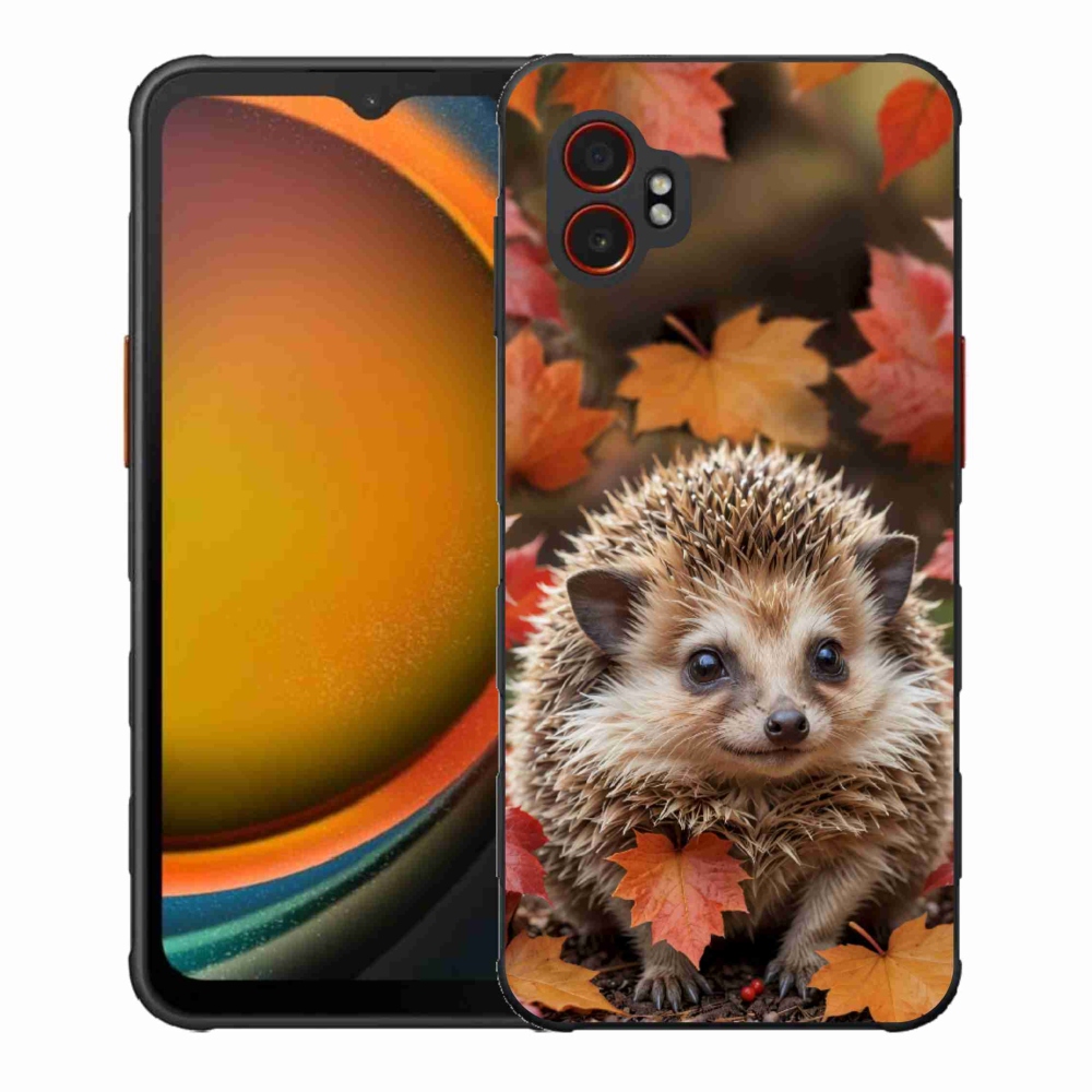Gélový kryt mmCase na Samsung Galaxy Xcover 7 Pro - ježko v lístii