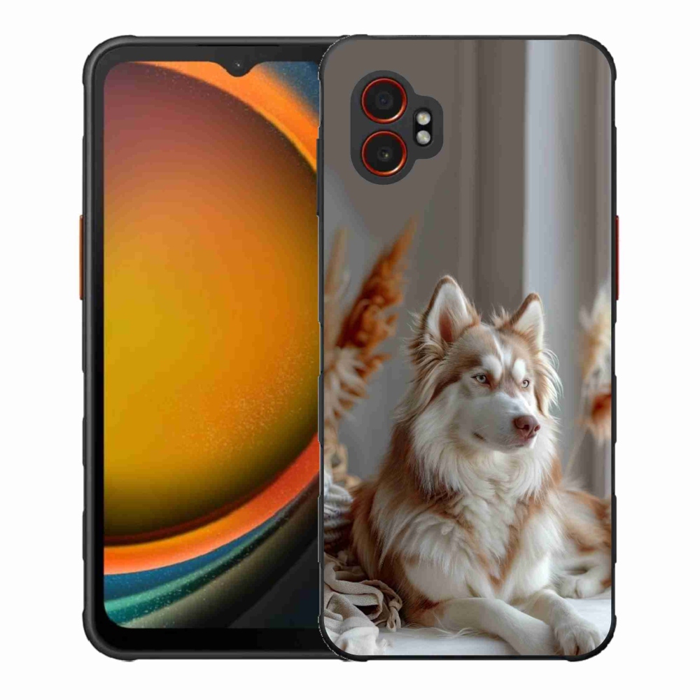 Gélový kryt mmCase na Samsung Galaxy Xcover 7 Pro - pokojný sibírsky husky