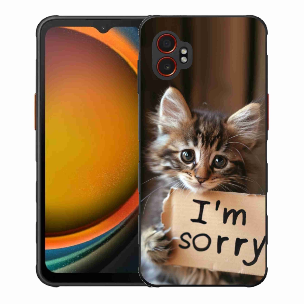 Gélový kryt mmCase na Samsung Galaxy Xcover 7 Pro - mačacie ospravedlnenie