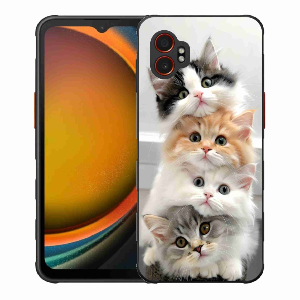 Gélový kryt mmCase na Samsung Galaxy Xcover 7 Pro - mačacia partia