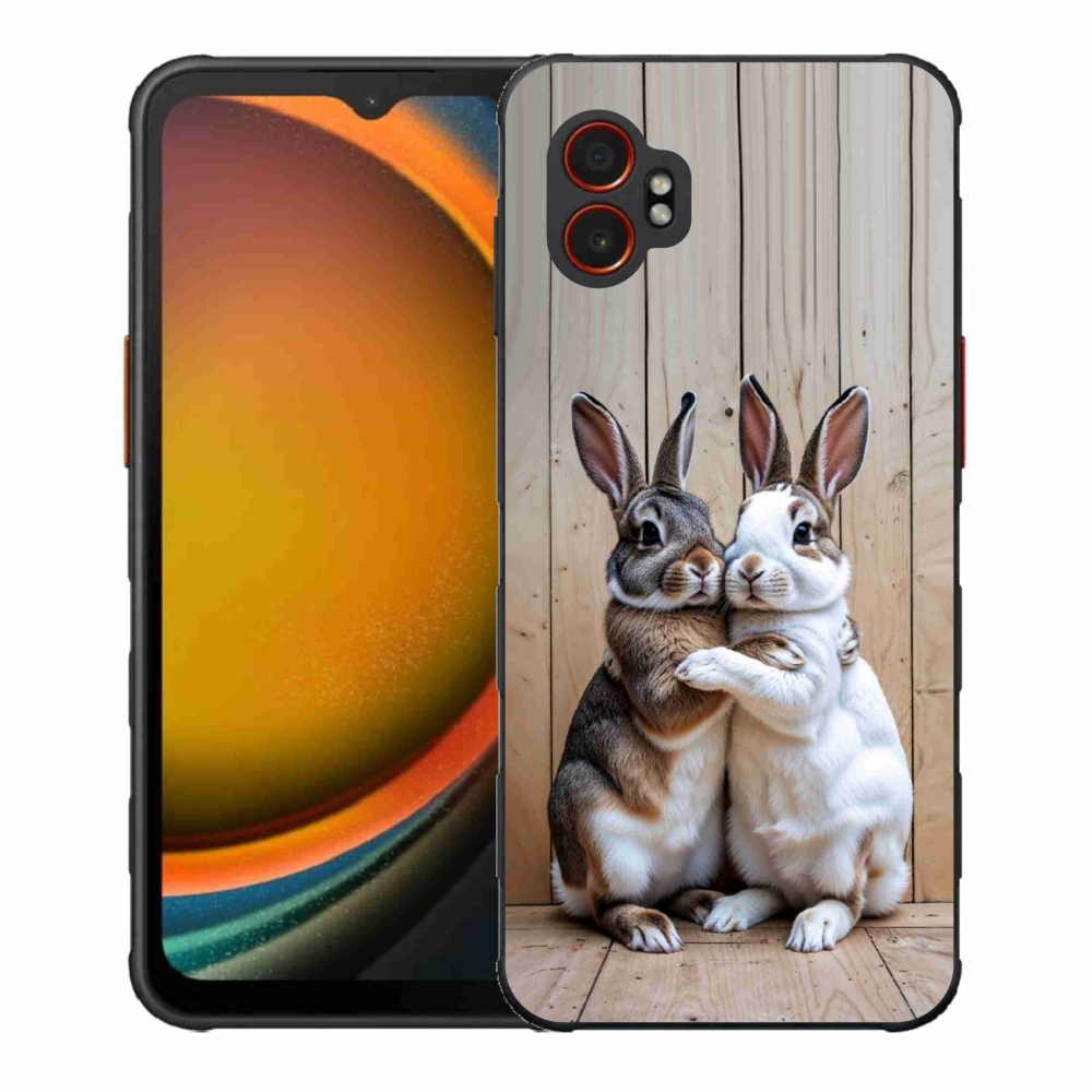 Gélový kryt mmCase na Samsung Galaxy Xcover 7 Pro - králičie pár