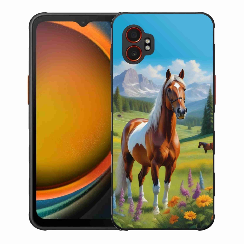 Gélový kryt mmCase na Samsung Galaxy Xcover 7 Pro - kôň na lúke