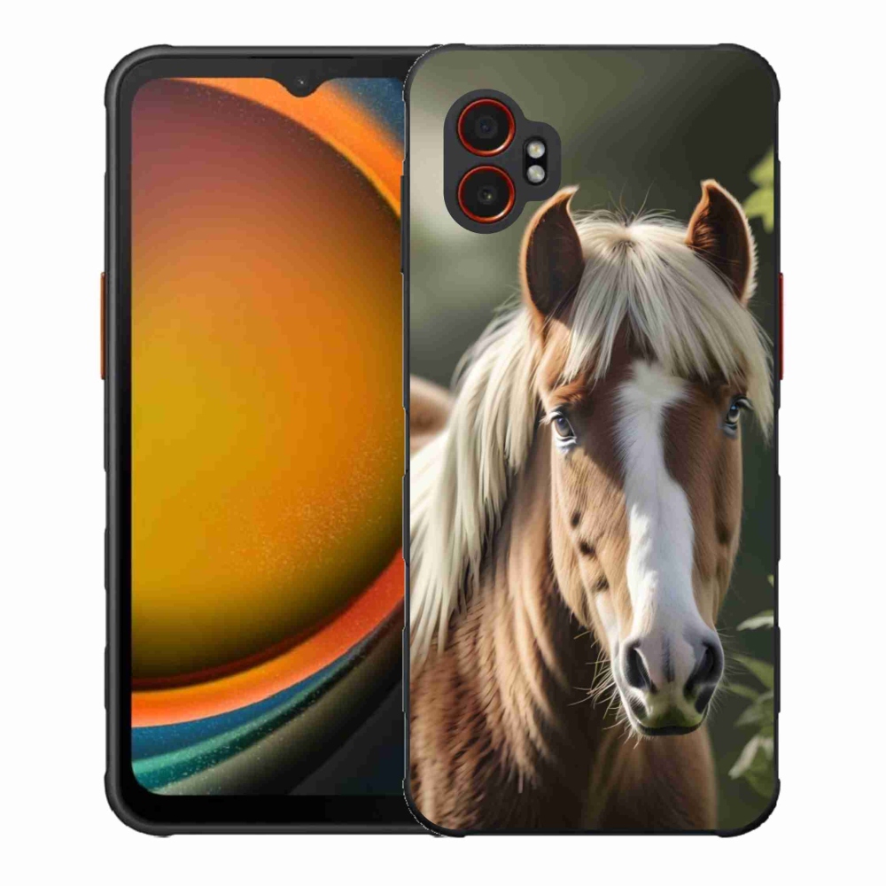 Gélový kryt mmCase na Samsung Galaxy Xcover 7 Pro - kôň so svetlou hrivou