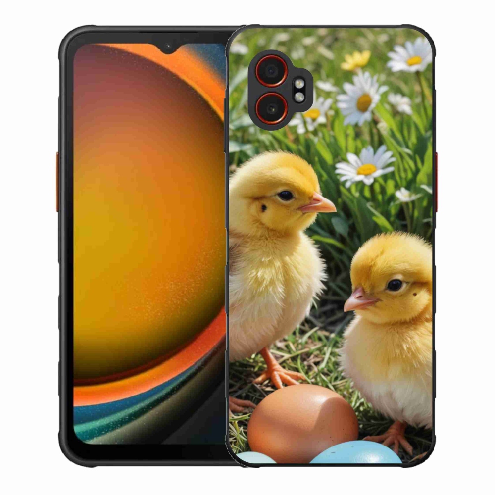 Gélový kryt mmCase na Samsung Galaxy Xcover 7 Pro - kuriatka