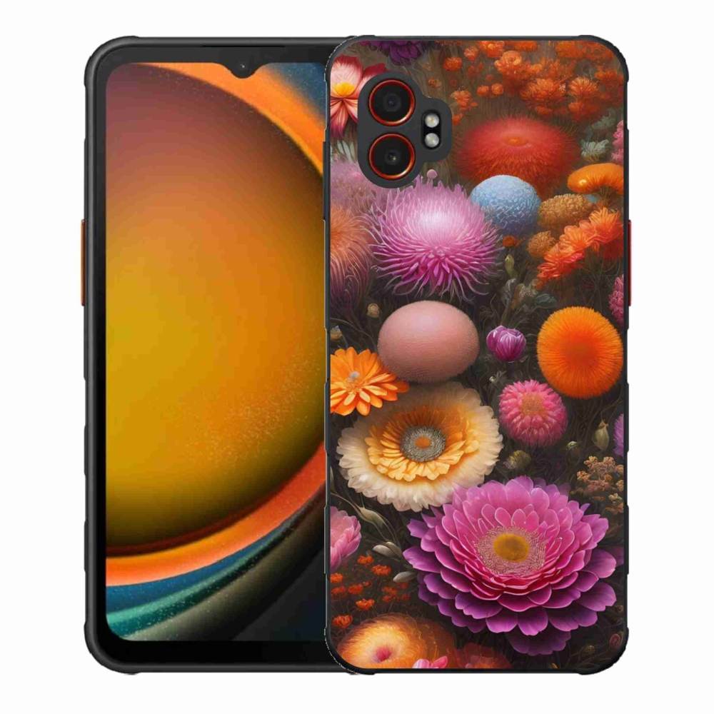 Gélový kryt mmCase na Samsung Galaxy Xcover 7 Pro - kvetinová kompozícia