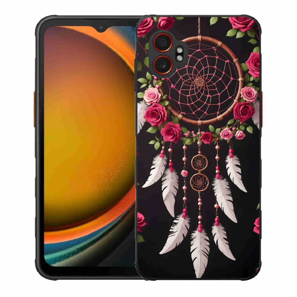 Gélový kryt mmCase na Samsung Galaxy Xcover 7 Pro - lapač snov s ružami