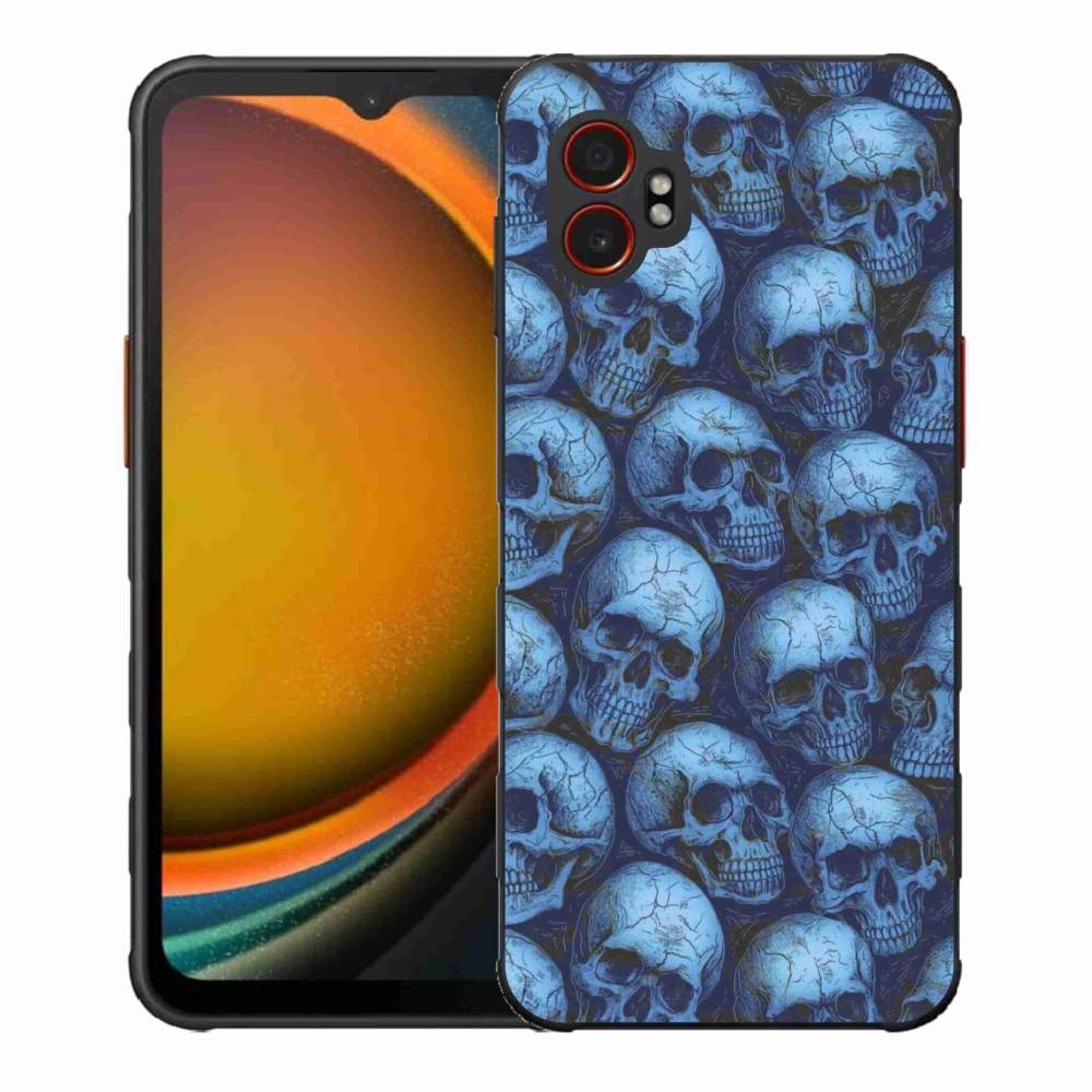 Gélový kryt mmCase na Samsung Galaxy Xcover 7 Pro - lebky