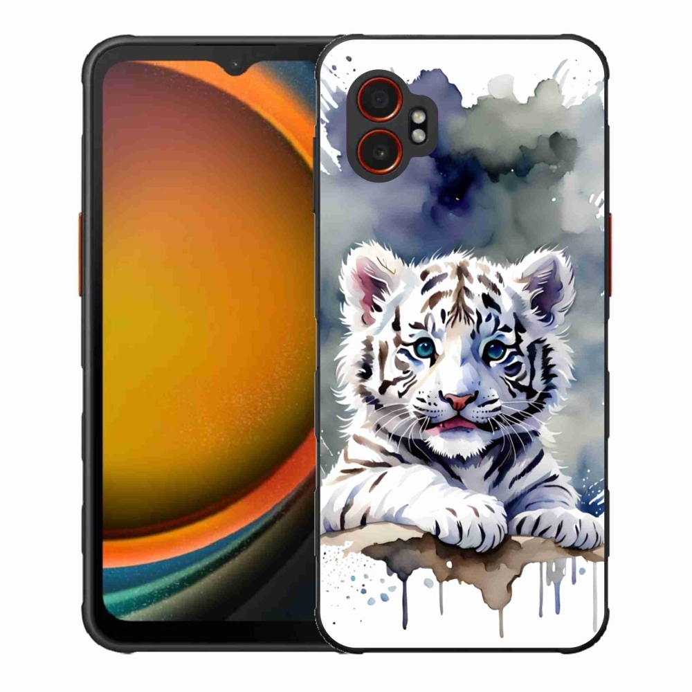 Gélový kryt mmCase na Samsung Galaxy Xcover 7 Pro - mláďa bieleho tigra