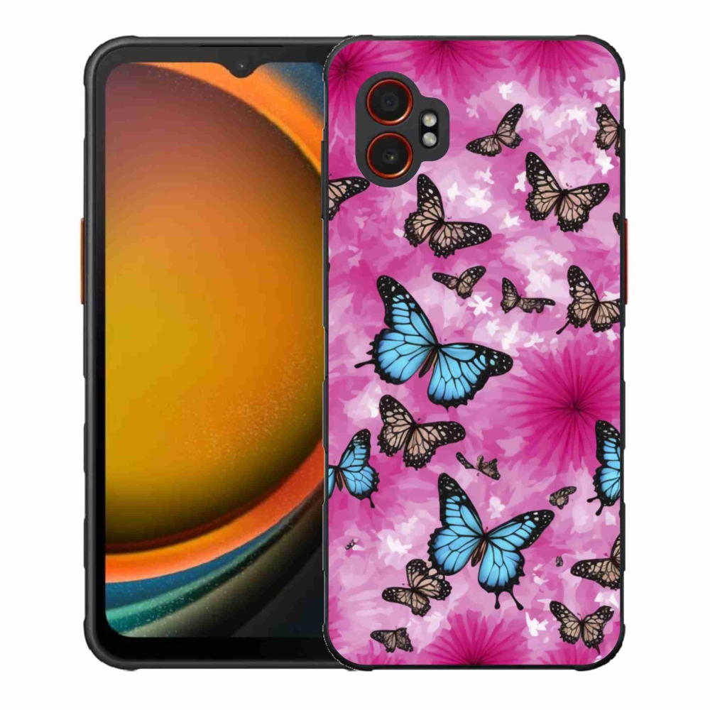 Gélový kryt mmCase na Samsung Galaxy Xcover 7 Pro - motýlia záhrada