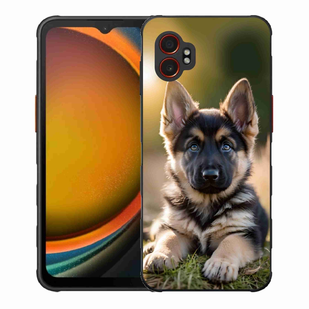 Gélový kryt mmCase na Samsung Galaxy Xcover 7 Pro - nemecký ovčiak v prírode