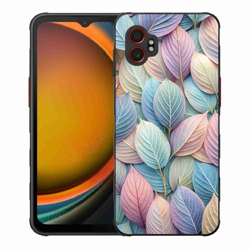 Gélový kryt mmCase na Samsung Galaxy Xcover 7 Pro - pastelové listy