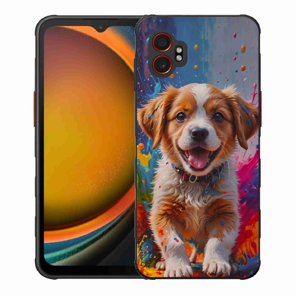 Gélový kryt mmCase na Samsung Galaxy Xcover 7 Pro - roztomilé šteňa 3