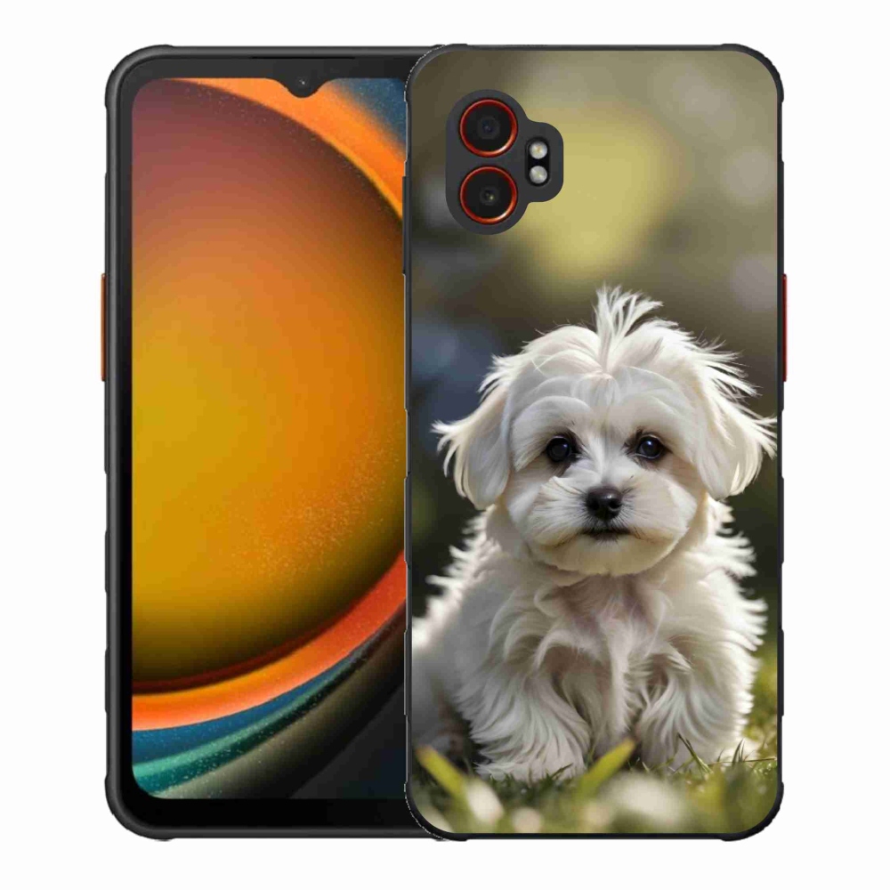 Gélový kryt mmCase na Samsung Galaxy Xcover 7 Pro - roztomilý maltézsky psík