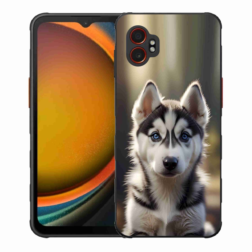 Gélový kryt mmCase na Samsung Galaxy Xcover 7 Pro - roztomilý sibírsky husky