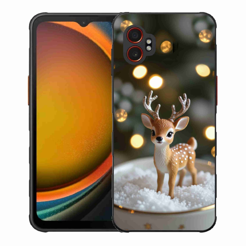 Gélový kryt mmCase na Samsung Galaxy Xcover 7 Pro - roztomilý vianočný jeleň
