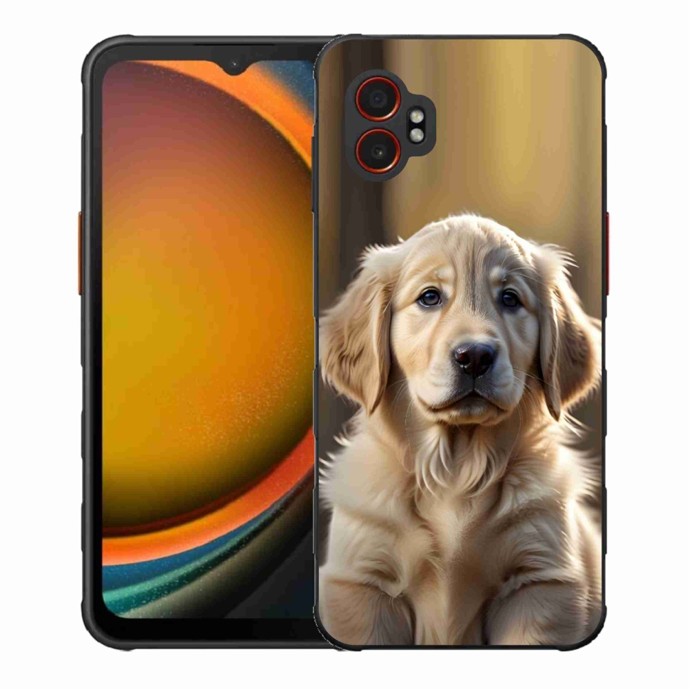 Gélový kryt mmCase na Samsung Galaxy Xcover 7 Pro - roztomilý zlatý retriever