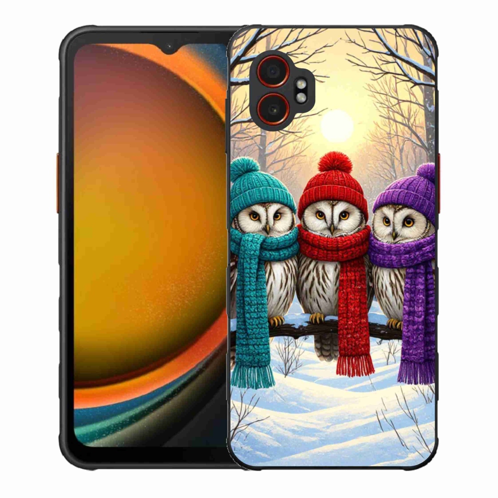 Gélový kryt mmCase na Samsung Galaxy Xcover 7 Pro - soví priatelia