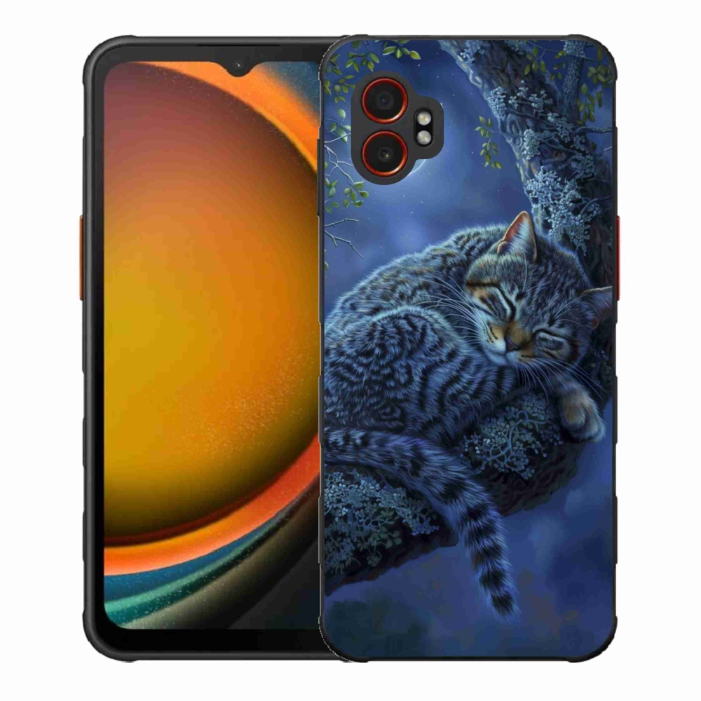 Gélový kryt mmCase na Samsung Galaxy Xcover 7 Pro - spiaca mačka