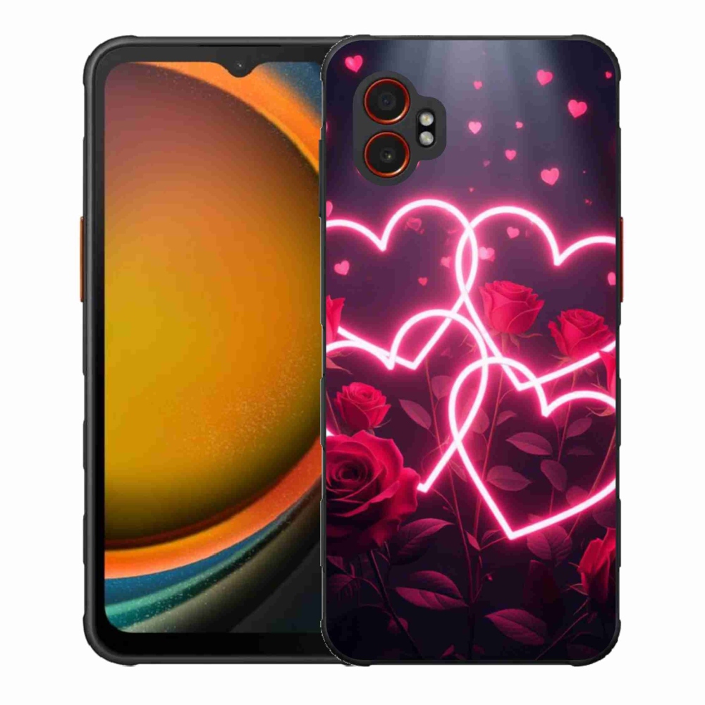 Gélový kryt mmCase na Samsung Galaxy Xcover 7 Pro - srdce lásky