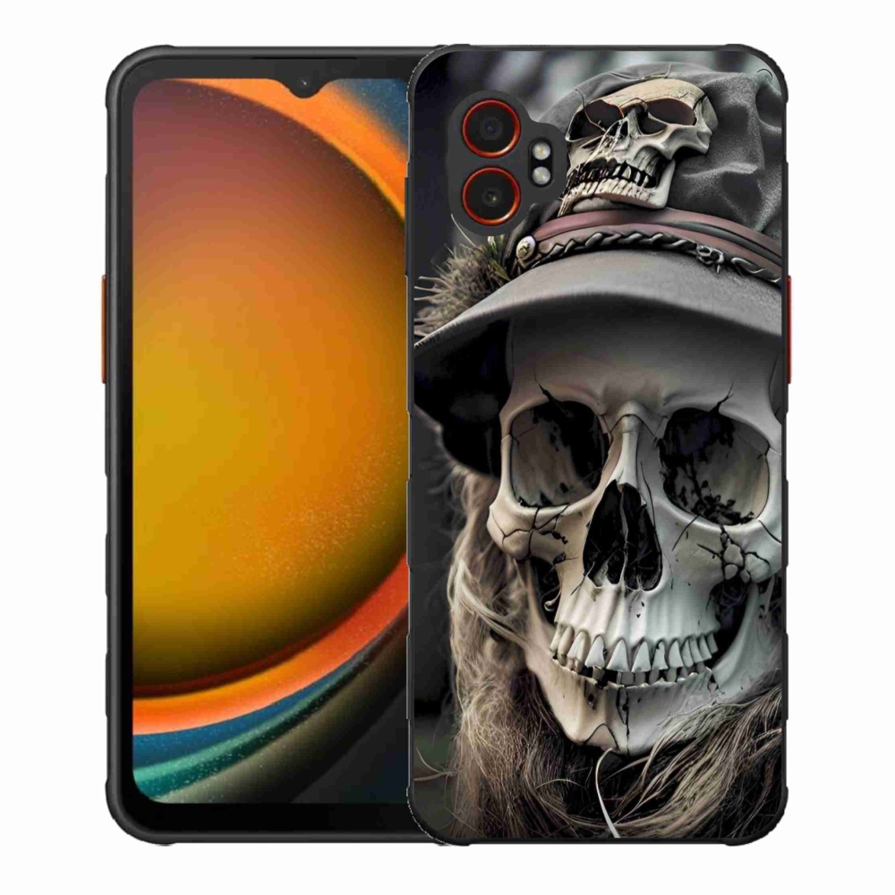 Gélový kryt mmCase na Samsung Galaxy Xcover 7 Pro - temná lebka