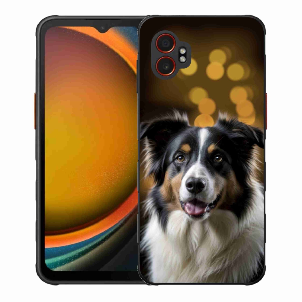 Gélový kryt mmCase na Samsung Galaxy Xcover 7 Pro - usmievavý austrálsky ovčiak