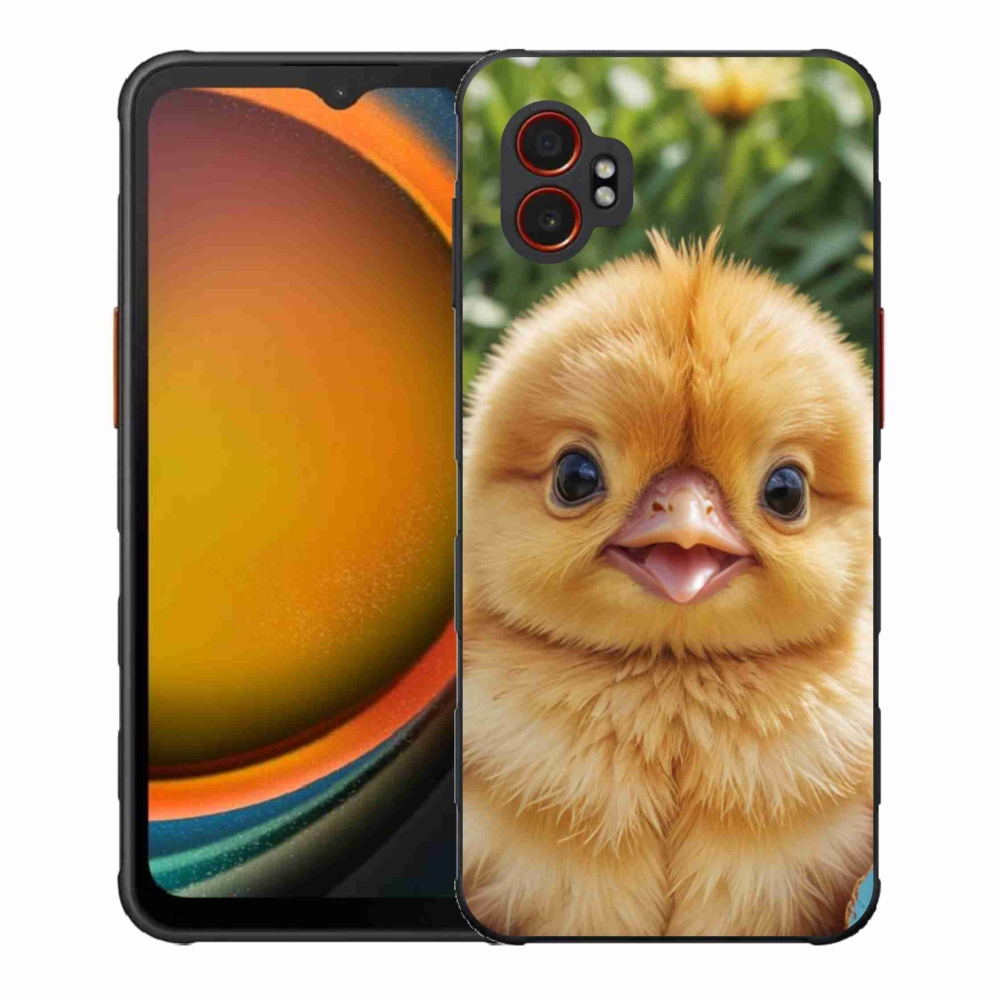 Gélový kryt mmCase na Samsung Galaxy Xcover 7 Pro - veselé kuriatko