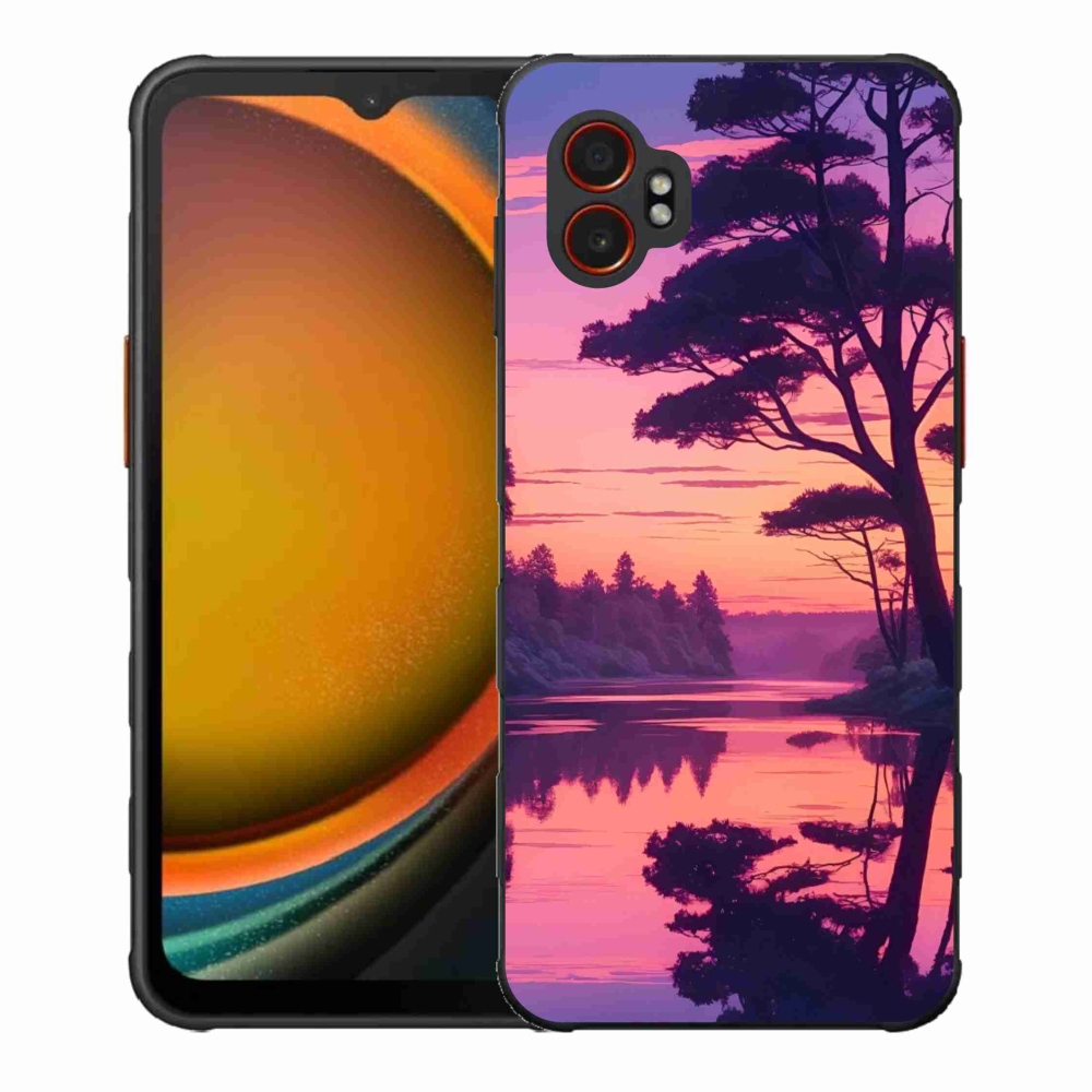 Gélový kryt mmCase na Samsung Galaxy Xcover 7 Pro - západ slnka nad jazerom