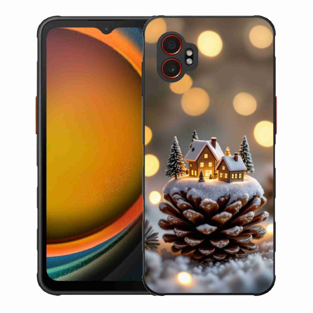 Gélový kryt mmCase na Samsung Galaxy Xcover 7 Pro - zimná dedinka