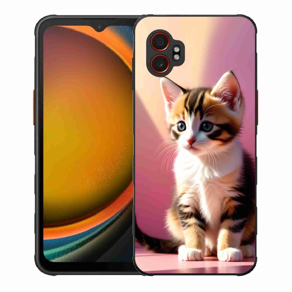 Gélový kryt mmCase na Samsung Galaxy Xcover 7 Pro - zvedavé mačiatko 2