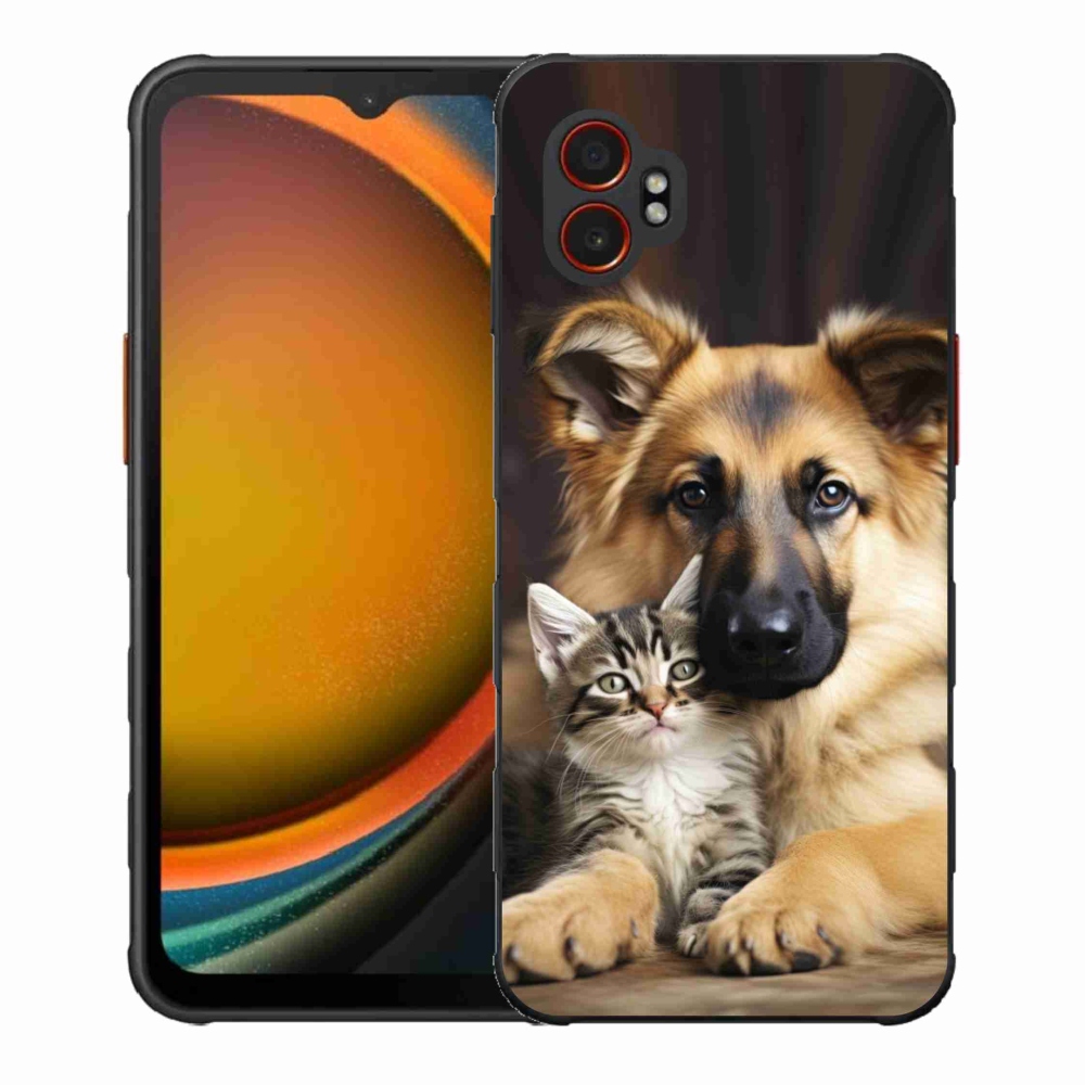 Gélový kryt mmCase na Samsung Galaxy Xcover 7 Pro - zvieracie priateľstvo