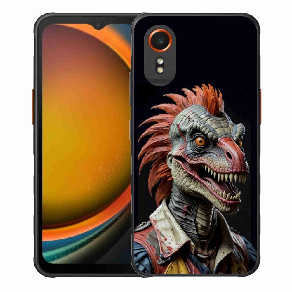 Gélový kryt mmCase na Samsung Galaxy Xcover 7 - punk dinosaurus