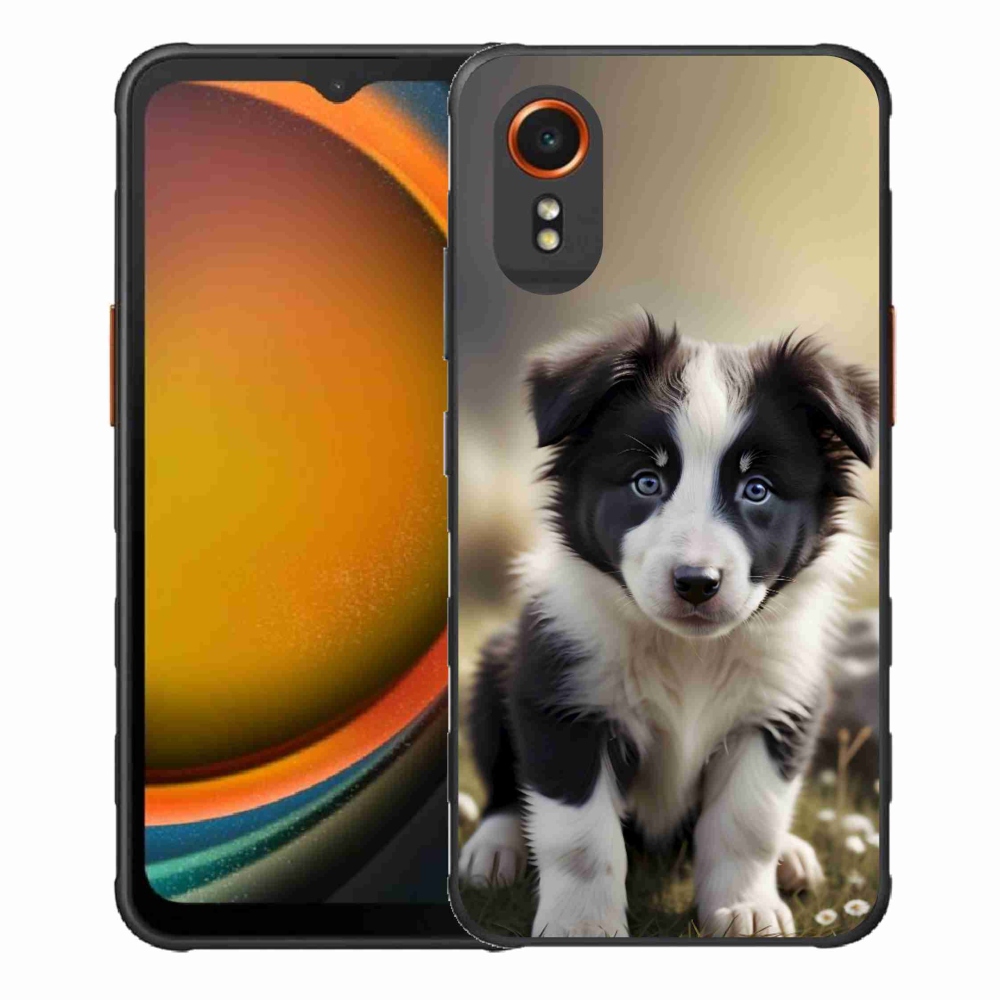 Gélový kryt mmCase na Samsung Galaxy Xcover 7 - roztomilá border kólia