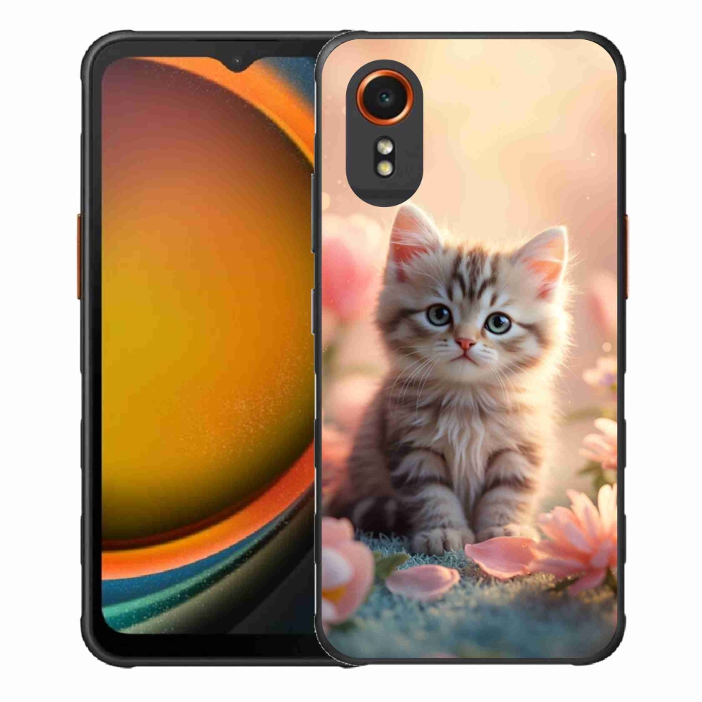 Gélový kryt mmCase na Samsung Galaxy Xcover 7 - roztomilé mačiatko 8