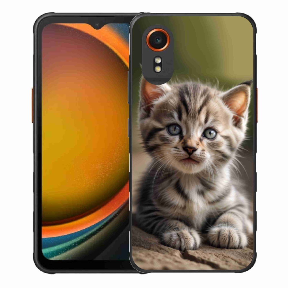 Gélový kryt mmCase na Samsung Galaxy Xcover 7 - roztomilé mačiatko 9